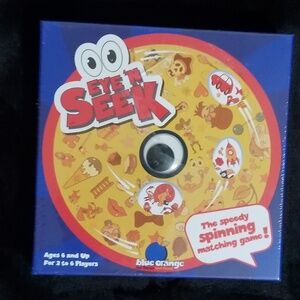 Eye ‘N Seek The Speedy Spinning Matching Game Blue Orange Ages 6 And Up NIB